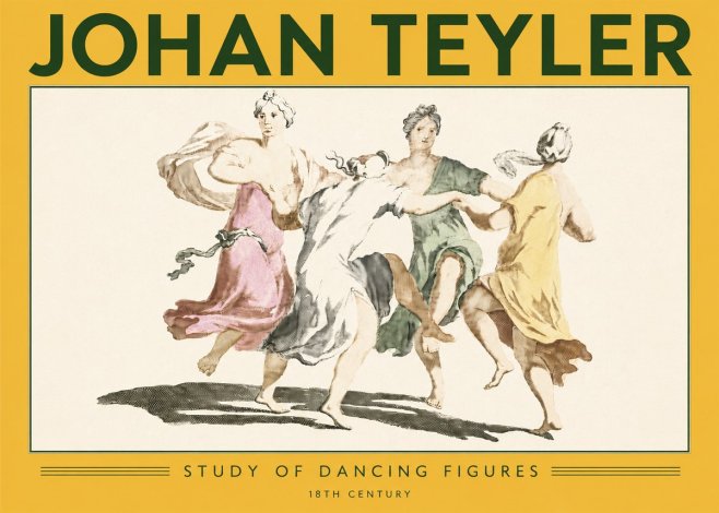 Johan Teyler Study of Dancing Figures No6 - Poster