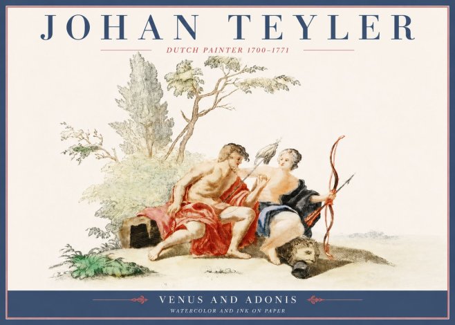 Johan Teyler Venus and Adonis No4 - Poster