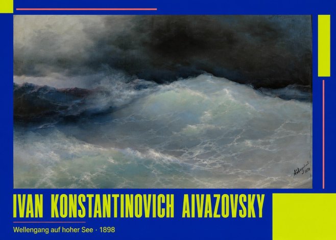 Ivan Konstantinovich Aivazovsky Wellengang Auf Hoher See No2 - Poster
