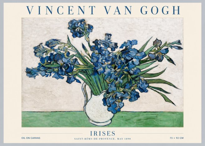 Van Gogh Irises II No5 - Poster
