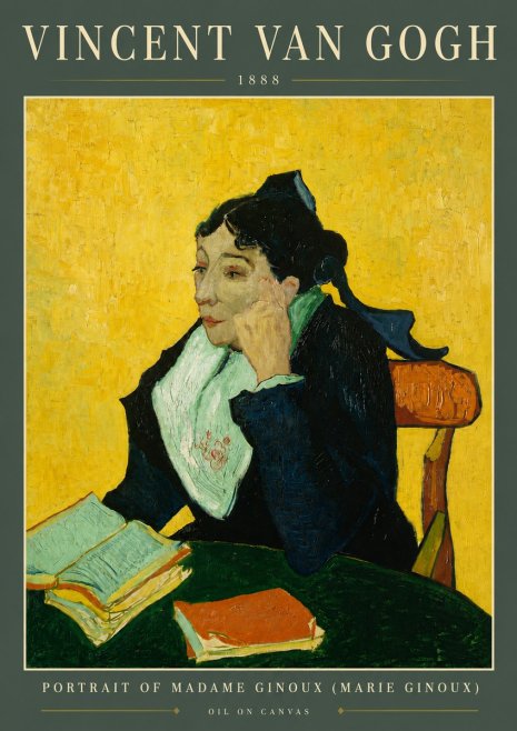 Van Gogh Portrait of Madame Ginoux (Marie Ginoux) No5 - Poster