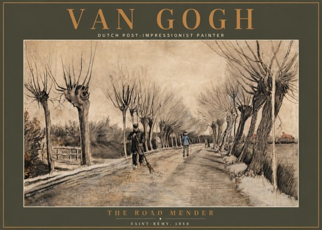 Van Gogh The Road Mender I No5 - Poster