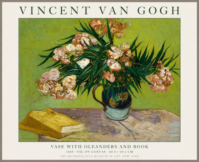 Van Gogh Oleanders No2 - Poster