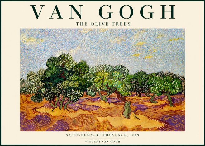 Van Gogh The Olive Trees No4 - Poster