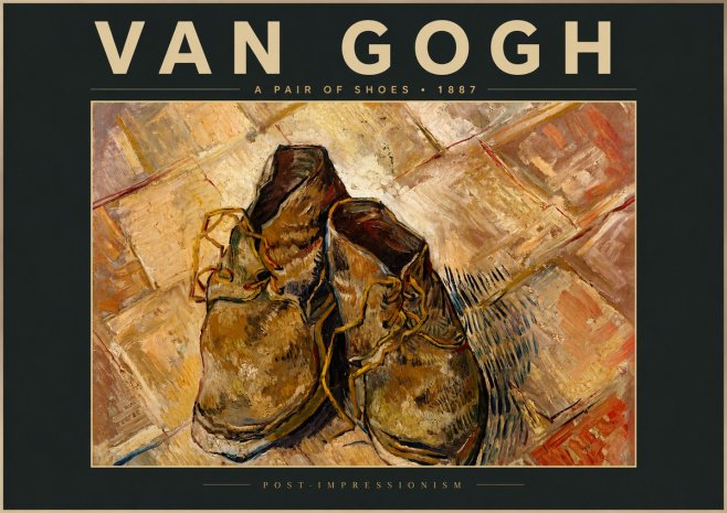 Van Gogh A Pair of Shoes No5 - Poster