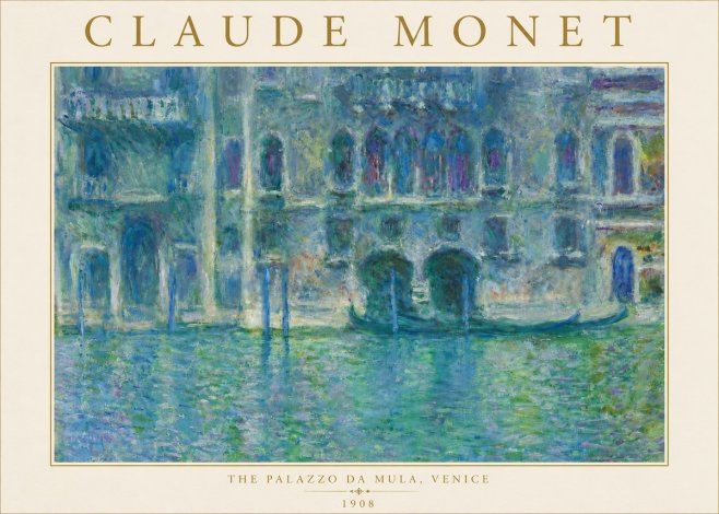 Monet The Palazzo Da Mula, Venice No5 - Poster