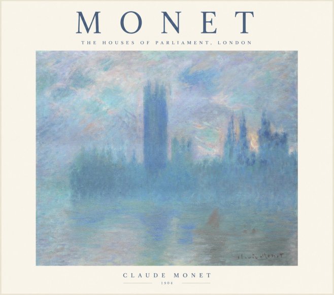 Monet The Houses of Parliament, London I No1 - Poster