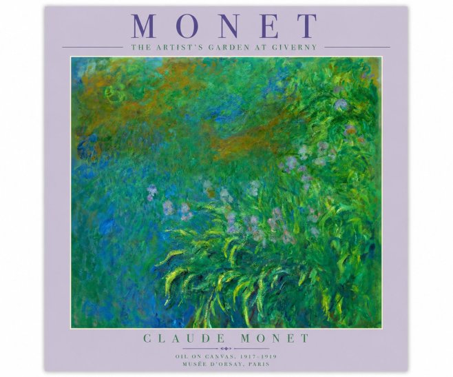Monet The Artist's Garden at Giverny No4 - Poster