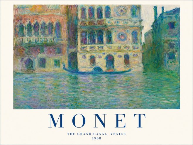 Monet The Grand Canal, Venice No2 - Poster