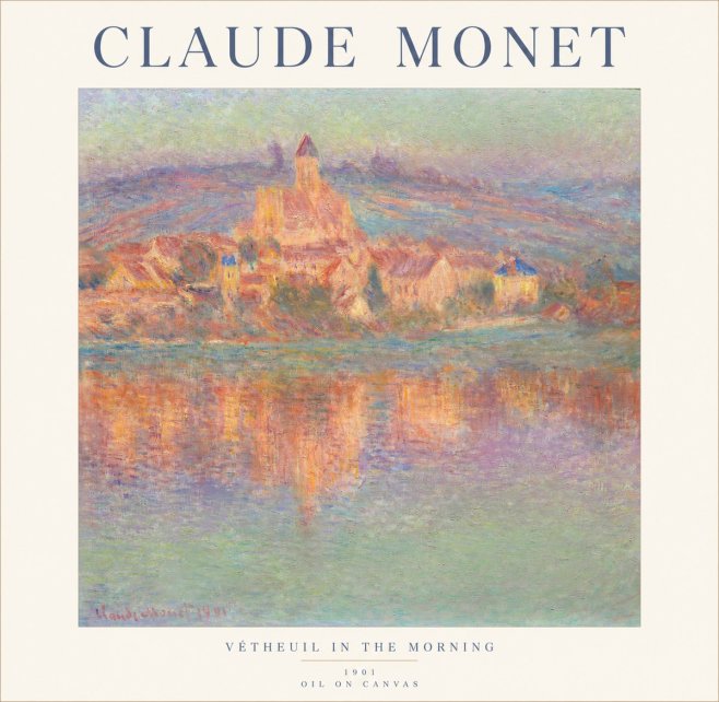 Monet Vétheuil in the Morning No1 - Poster