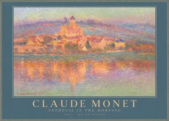 Monet Vétheuil in the Morning No2 - Poster