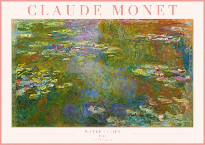 Monet Water Lilies III No3 - Poster