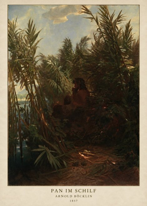 Arnold Böcklin Pan Im Schilf No2 - Poster