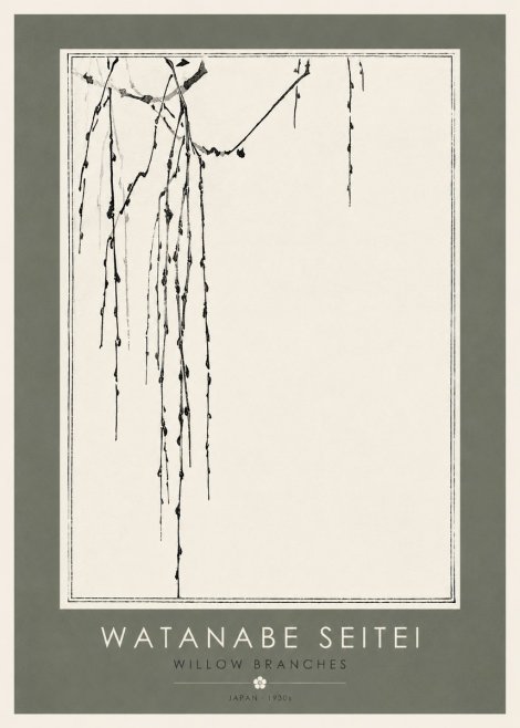 Watanabe Seitei Willow Branches I No2 - Poster