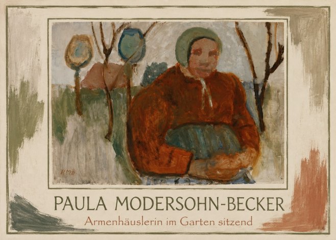 Paula Modersohn-Becker Armenhäuslerin Im Garten Sitzend No1 - Poster