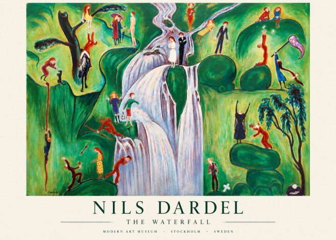Nils Dardel The Waterfall No1 - Poster