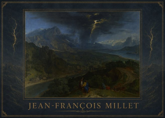 Jean-François Millet The Thunderbolt No1 - Poster