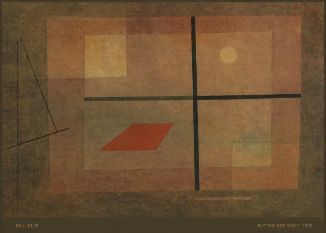 Paul Klee But the Red Roof No5 - Poster