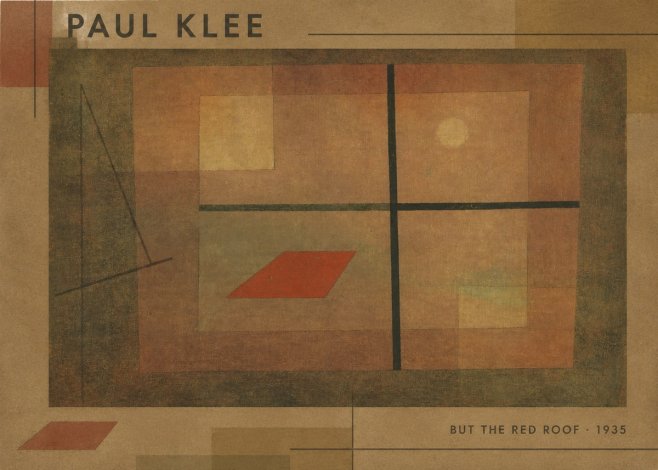 Paul Klee But the Red Roof No6 - Poster