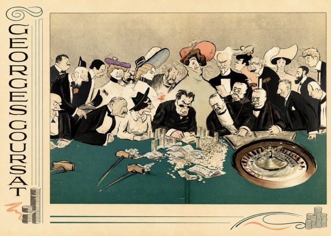 Georges Goursat At the Roulette Table No4 - Poster