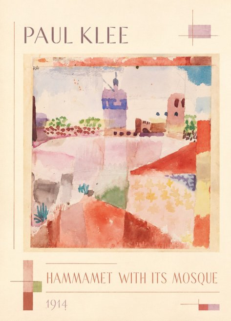 Paul Klee Hammamet with Its Mosque No1 - Poster