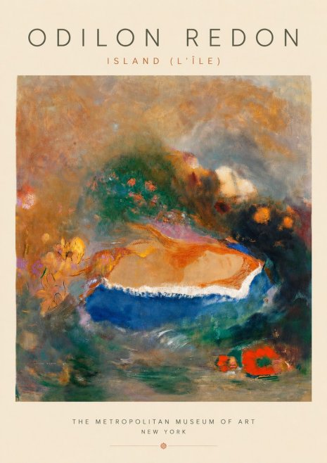 Odilon Redon Island (L'île) No3 - Poster