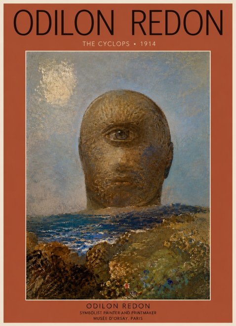 Odilon Redon The Cyclops I No5 - Poster
