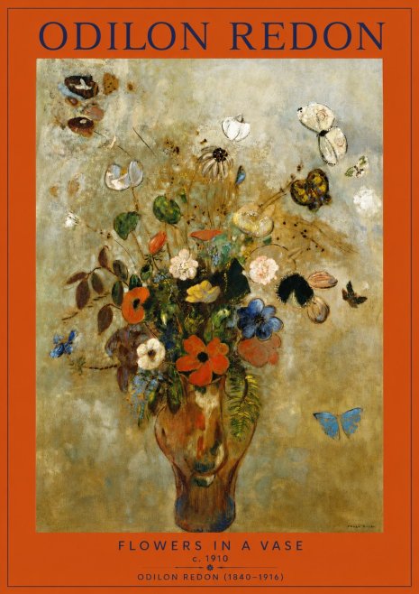 Odilon Redon Flowers in a Vase I No2 - Poster