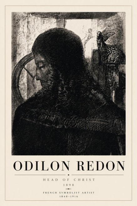 Odilon Redon Head of Christ II No6 - Poster