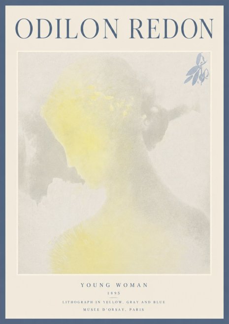 Odilon Redon Young Woman No5 - Poster