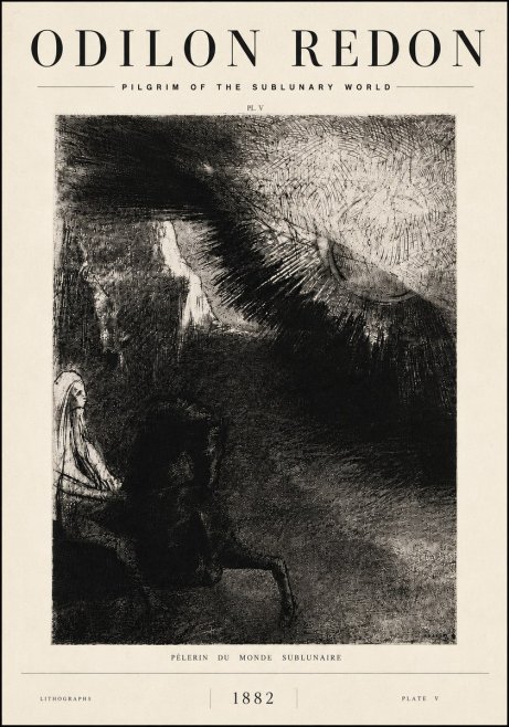 Odilon Redon Pèlerin Du Monde Sublunaire No6 - Poster