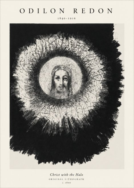 Odilon Redon Christ with the Halo No1 - Poster