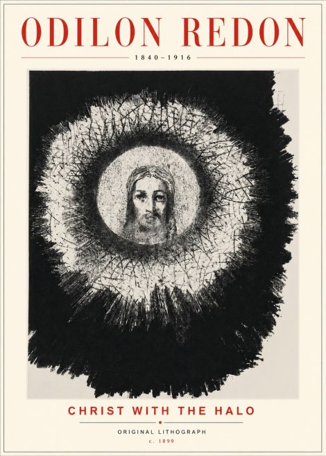 Odilon Redon Christ with the Halo No3 - Poster