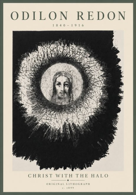 Odilon Redon Christ with the Halo No5 - Poster