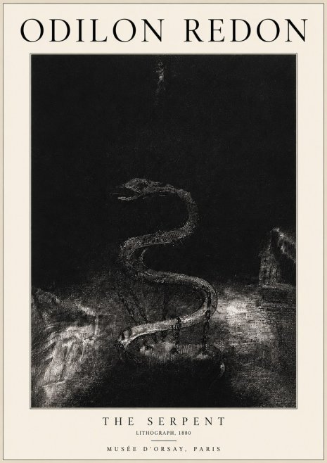 Odilon Redon The Serpent No3 - Poster