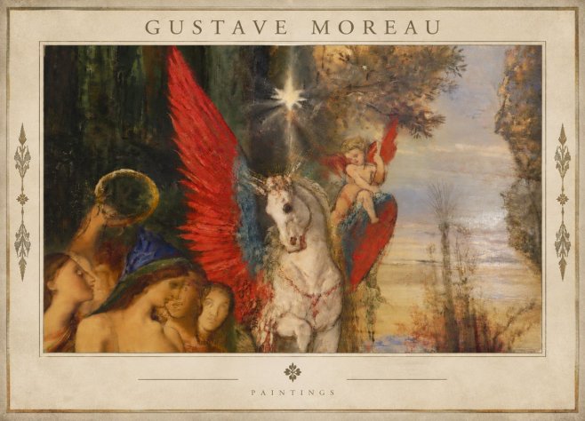 Gustave Moreau Pegasus No5 - Poster