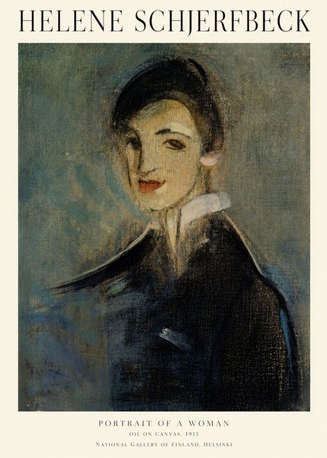 Helene Schjerfbeck Portrait of a Woman II No1 - Poster