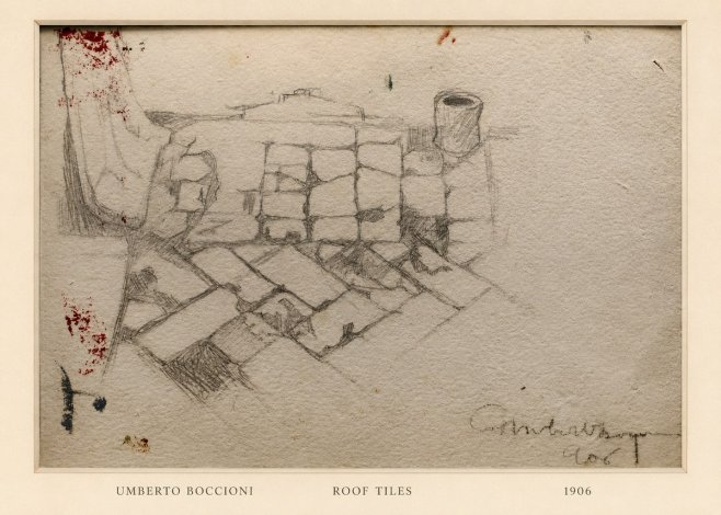 Umberto Boccioni Roof Tiles No6 - Poster