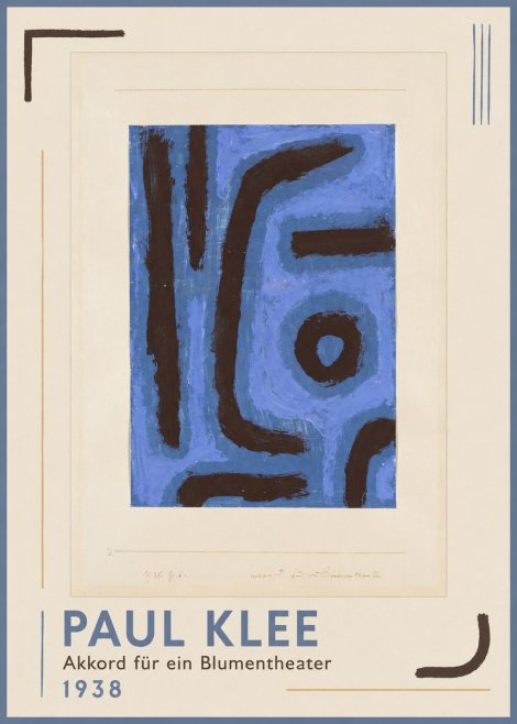 Paul Klee Akkord Für Ein Blumentheater No1 - Poster