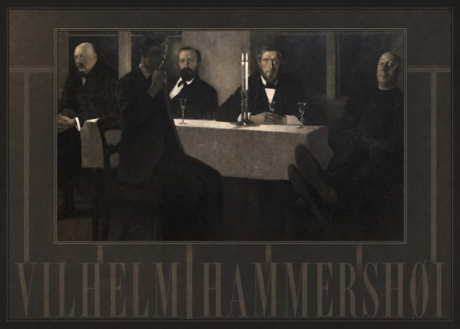Vilhelm Hammershøi Five Portraits II No4 - Poster