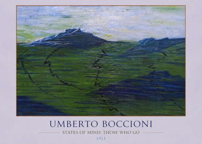 Umberto Boccioni States of Mind: Those Who Go No4 - Poster