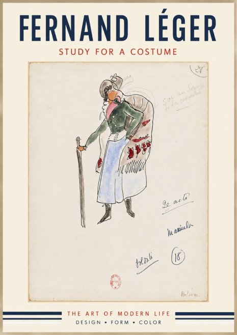 Fernand Léger Study for a Costume No5 - Poster