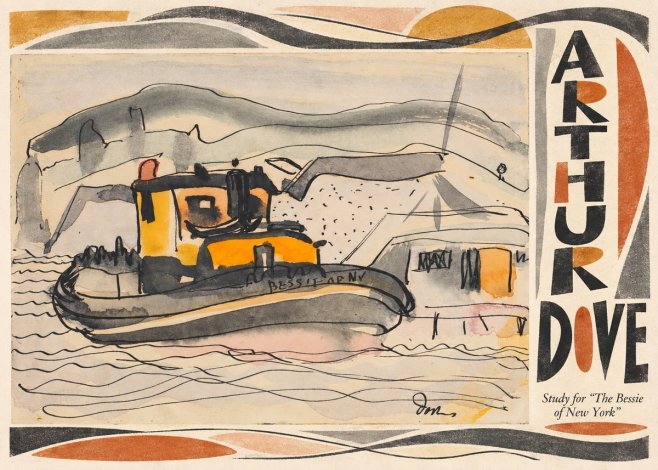 Arthur Dove Study for "the Bessie of New York" No5 - Poster