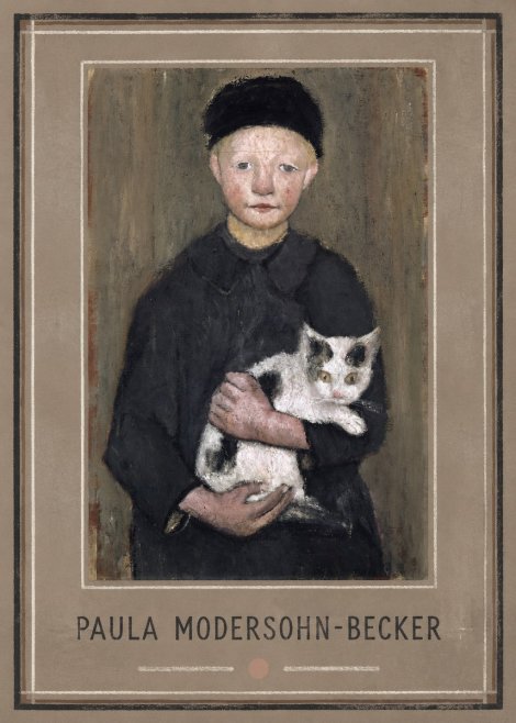 Paula Modersohn-Becker Girl with Cat No1 - Poster