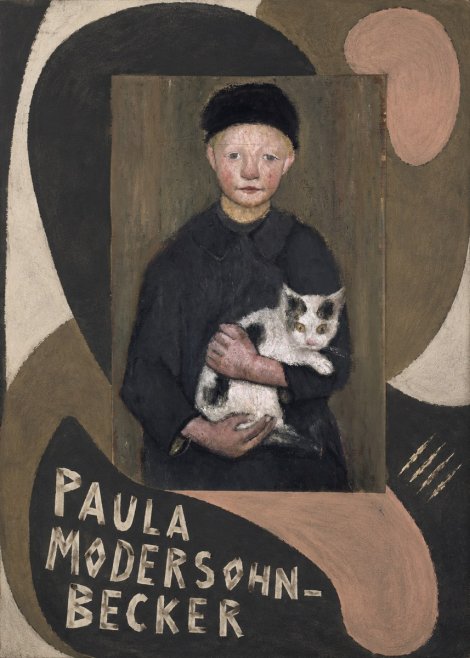 Paula Modersohn-Becker Girl with Cat No6 - Poster