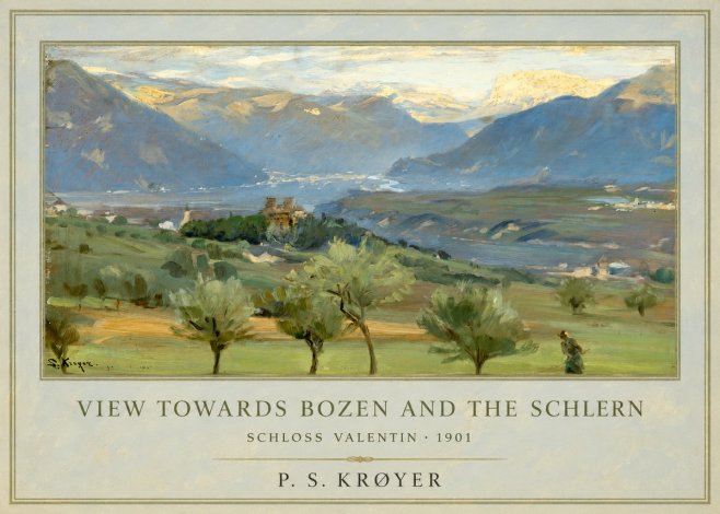 P.S. Krøyer View Towards Bozen and the Schlern No1 - Poster