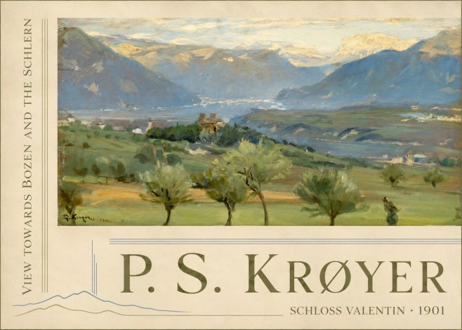P.S. Krøyer View Towards Bozen and the Schlern No2 - Poster