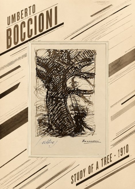 Umberto Boccioni Study of a Tree No2 - Poster