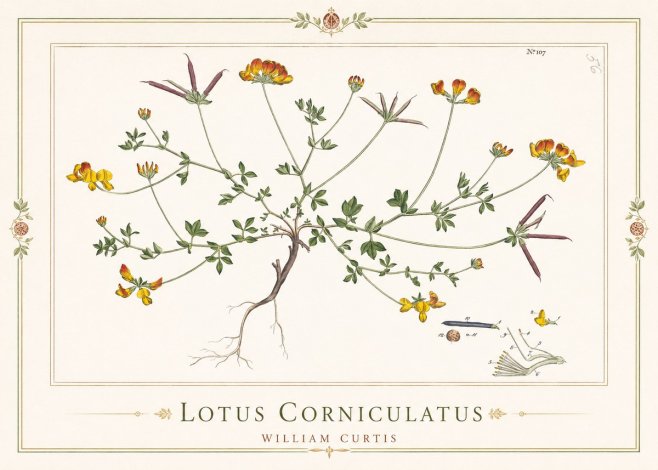 William Curtis Lotus Corniculatus I No1 - Poster