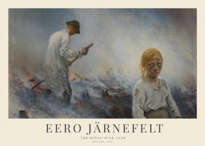 Eero Järnefelt The Burnt-over Land No1 - Poster